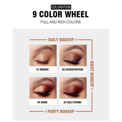 Colorful Eyeshadow Palette High Pigmented Makeup Palette Matte and Shimmer Glitter Eyeshadow Waterproof Long Lasting Eye Shadow Palette 06