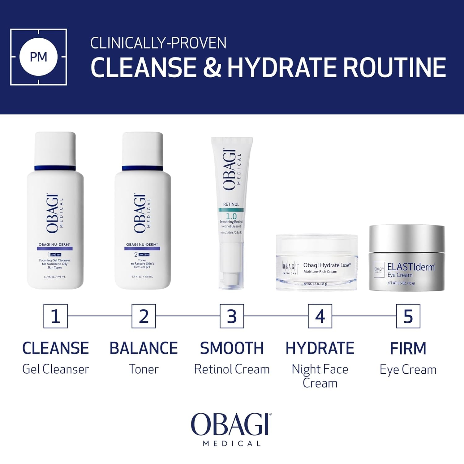 Obagi Nu-Derm Foaming Gel Cleanser for Face – Deep-Cleansing &amp; Hydrating Facial Cleanser with Aloe Vera – for Normal to Oily Skin Types