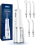 Onlyone rechargeable cordless water flosser with adjustable pressure and multiple tips for effective oral hygiene.