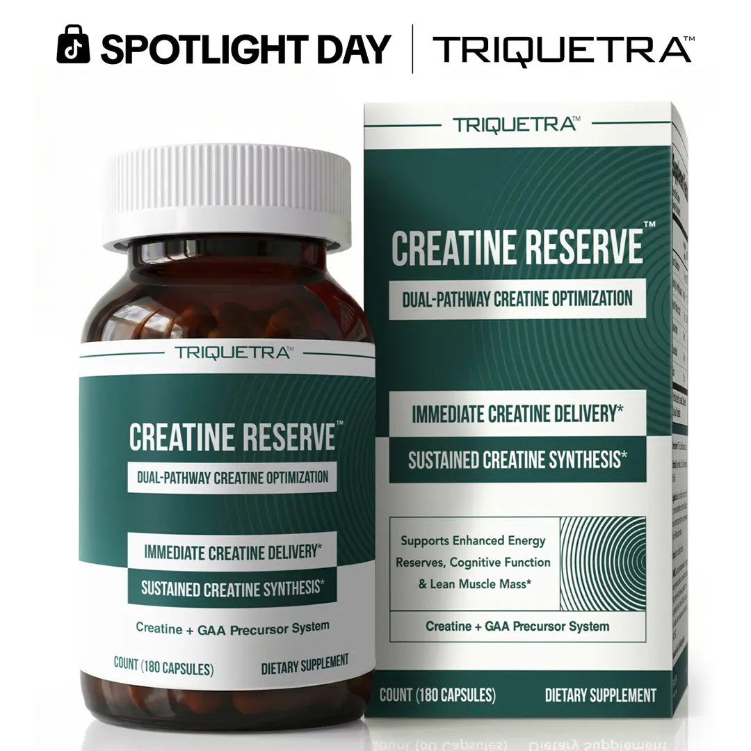 Creatine Reserve – Creatine Monohydrate + GAA with B Vitamins &amp; Taurine – Dual-Source Creatine Formula for Women &amp; Men – Non-Gmo (30 Servings)