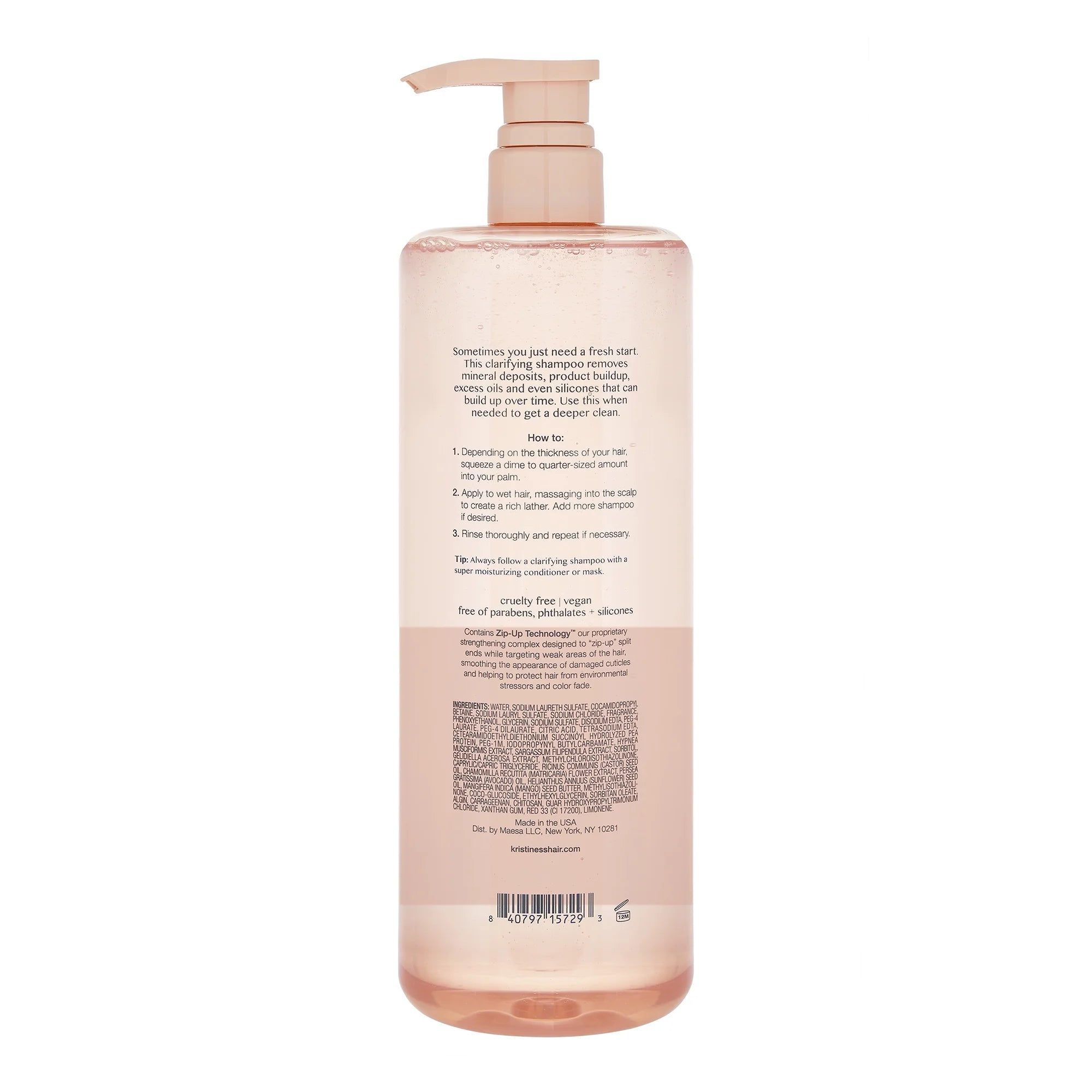 Deep Clean Clarifying Shampoo for Buildup, Dirt + Oil - Cleanse + Detox, 1L
