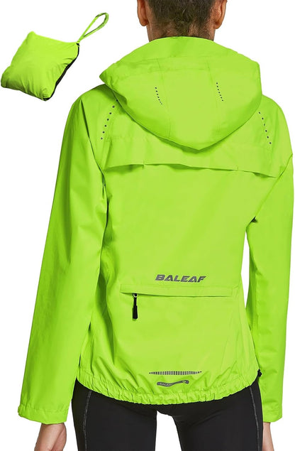 Baleaf Packable Rain Jacket Women Waterproof Lightweight Jackets Hooded
