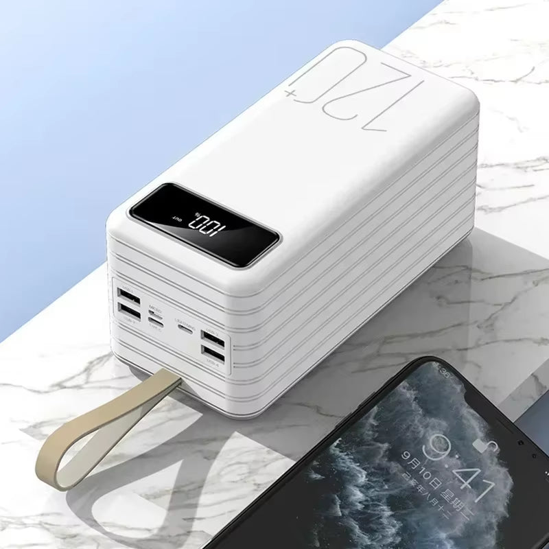 66W Fast Charging Power Bank 120000Mah Portable Power Bank Cell Phone Charger External Battery Backup Power for Xiaomi Huawei