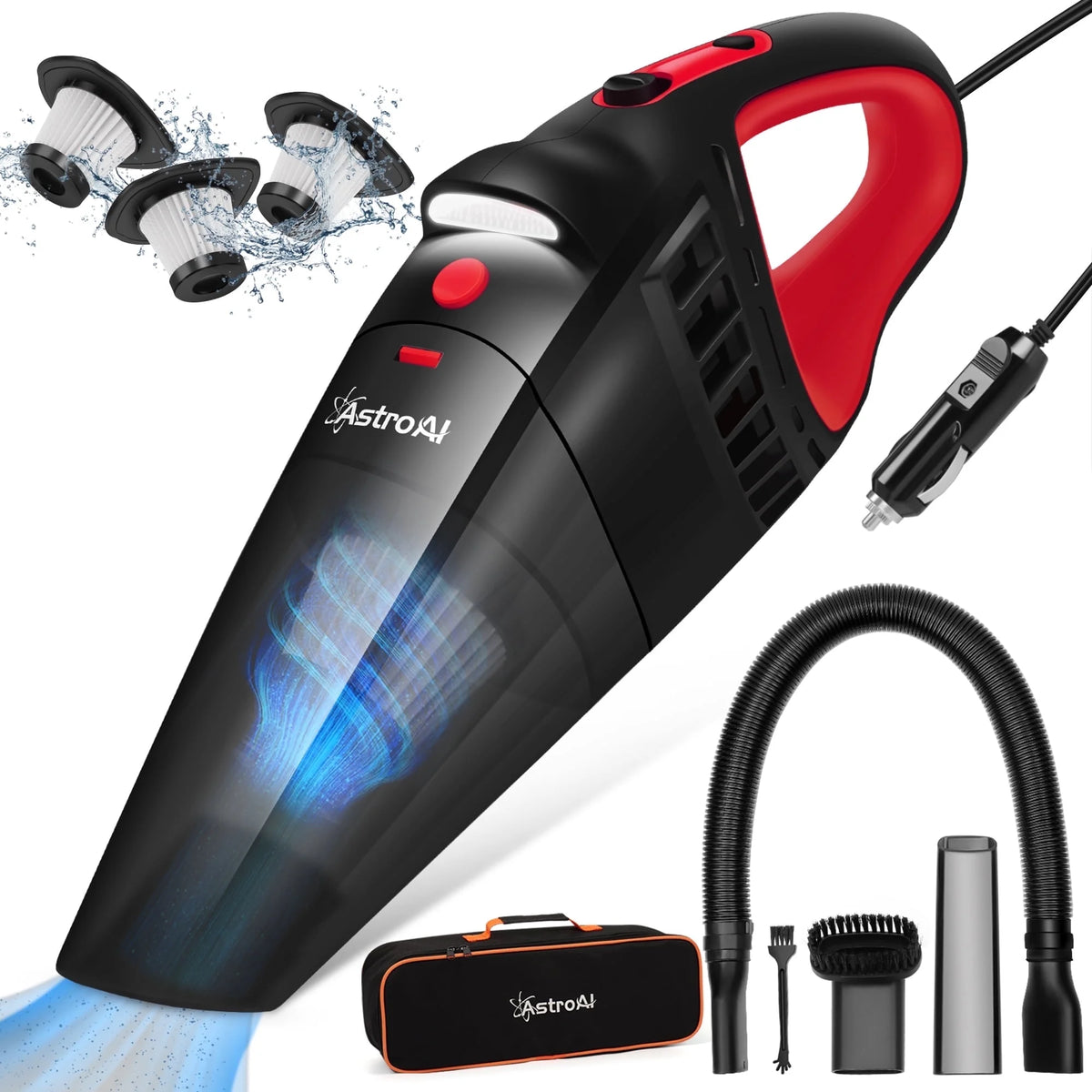 Car Vacuum, Portable Cyclone Handheld Vacuum, Dustbuster Quick Cleaner for Home, Car