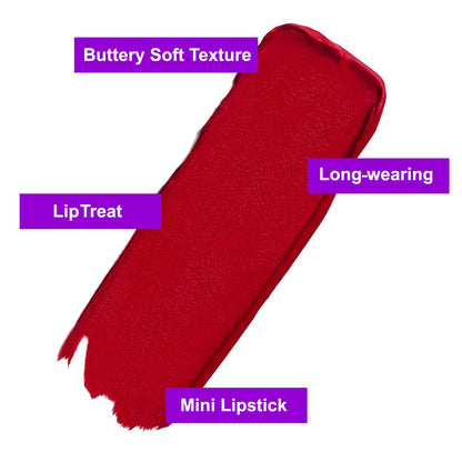 Red Lipstick Long Lasting Lip Makeup Cream Finish Hydrating Lipstick for Women, 1 Count (Pack of 2)