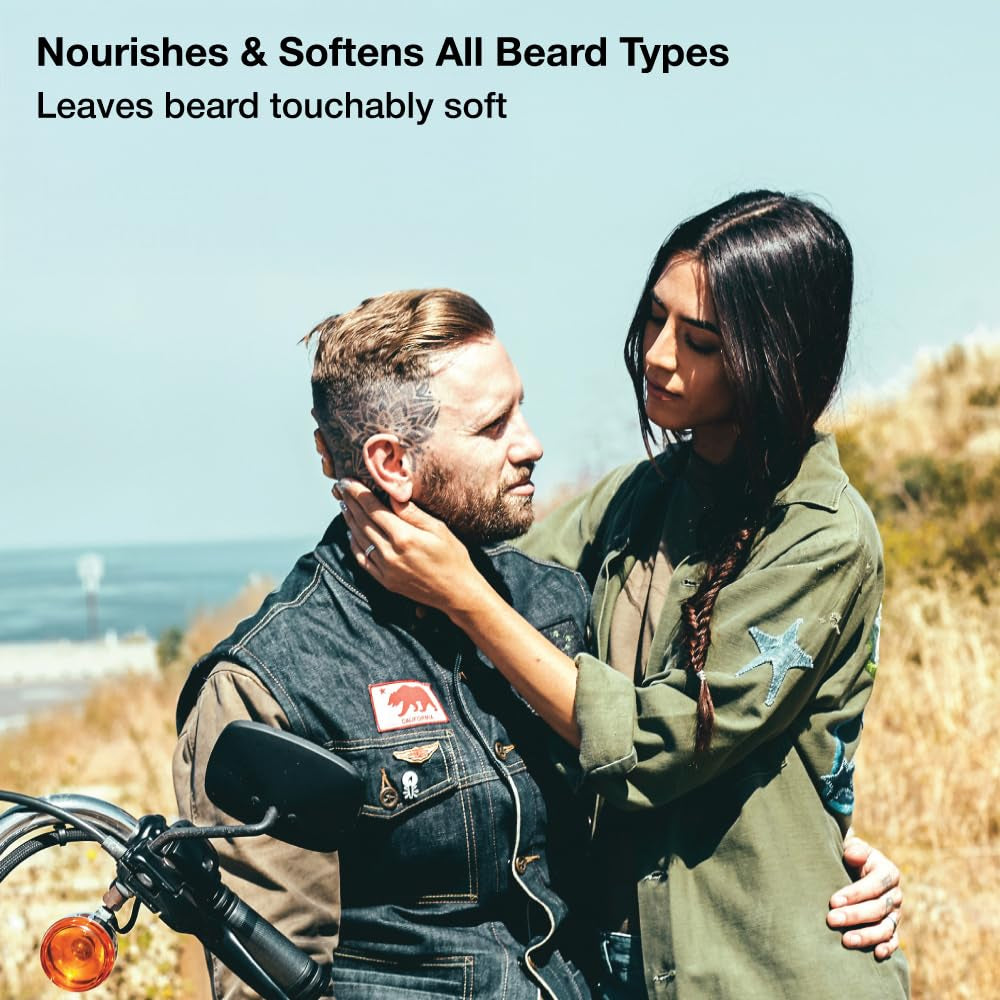ZEUS Beard Wash Set for Men, Beard Shampoo &amp; Conditioner (Sandalwood)