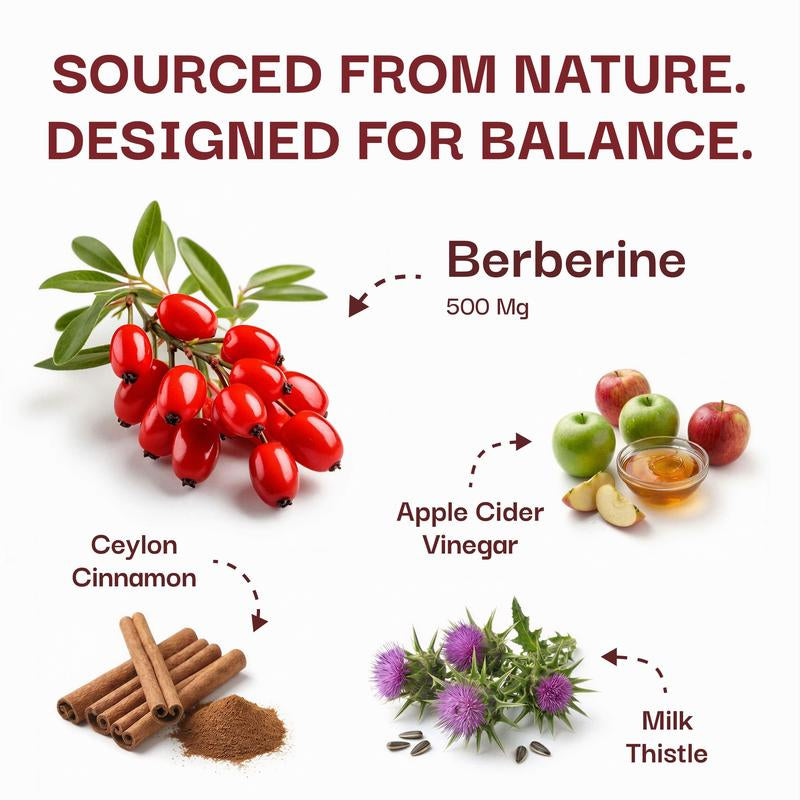 Pack of 2 Rootation Berberine Gummies 500 Mg – Blood Sugar, Metabolism Support &amp; Energy Balance – Sugar-Free, Mixed Berry Flavor – 60 Gummies (30-Day Supply) Dietary Supplement