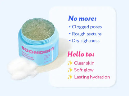 [SOONDING] Coconut Jelly Pudding Pore Cleanser | Deep Pore Cleansing &amp; Gentle Exfoliation with Jelly-To-Foam Texture | Hydrating Face Wash with Panthenol, Ceramide &amp; Peptides (100Ml)