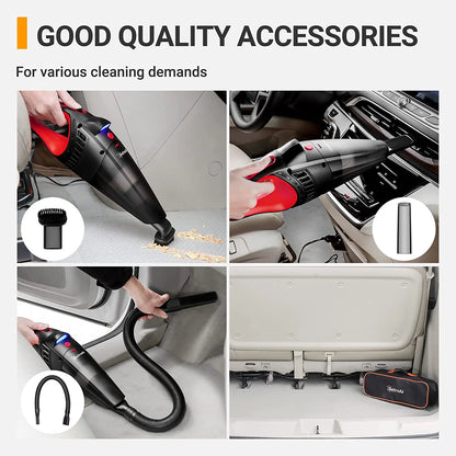 Car Vacuum, Portable Cyclone Handheld Vacuum, Dustbuster Quick Cleaner for Home, Car
