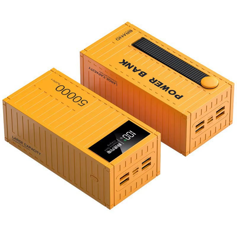 10000Mah to 50000Mah Long-Lasting Super Fast Charging 20W Container Power Bank with Ultra Large Capacity Portable Power Bank