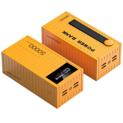 10000Mah to 50000Mah Long-Lasting Super Fast Charging 20W Container Power Bank with Ultra Large Capacity Portable Power Bank