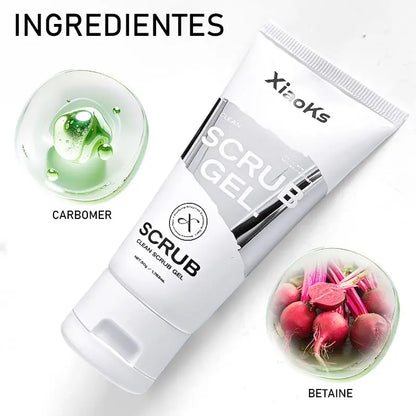 [Pack of Three]Xiaoks Gentle Exfoliating Scrub Gel 50G - Skin-Friendly Full-Body Exfoliation for All Skin Types, Sensitive Skin Friendly, Daily Cleansing &amp; Renewal
