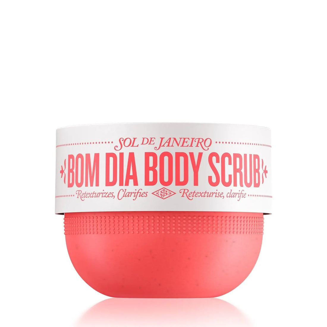 Sol De Janeiro Bom Dia Body Scrub - Retexturizing &amp; Clarifying Scrub with Cheirosa 40 Scent for Smooth Radiant Skin