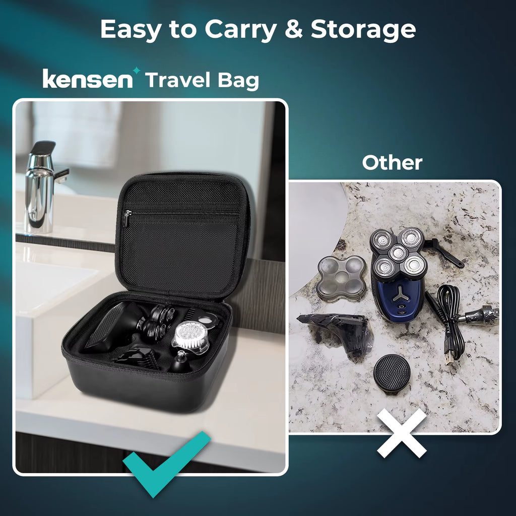 5 in 1 Electric Shaver 7D Floating Cutter Head Rechargeable Shaver Kit for Men IPX6 Waterproof Beard Trimmer Head Shavers