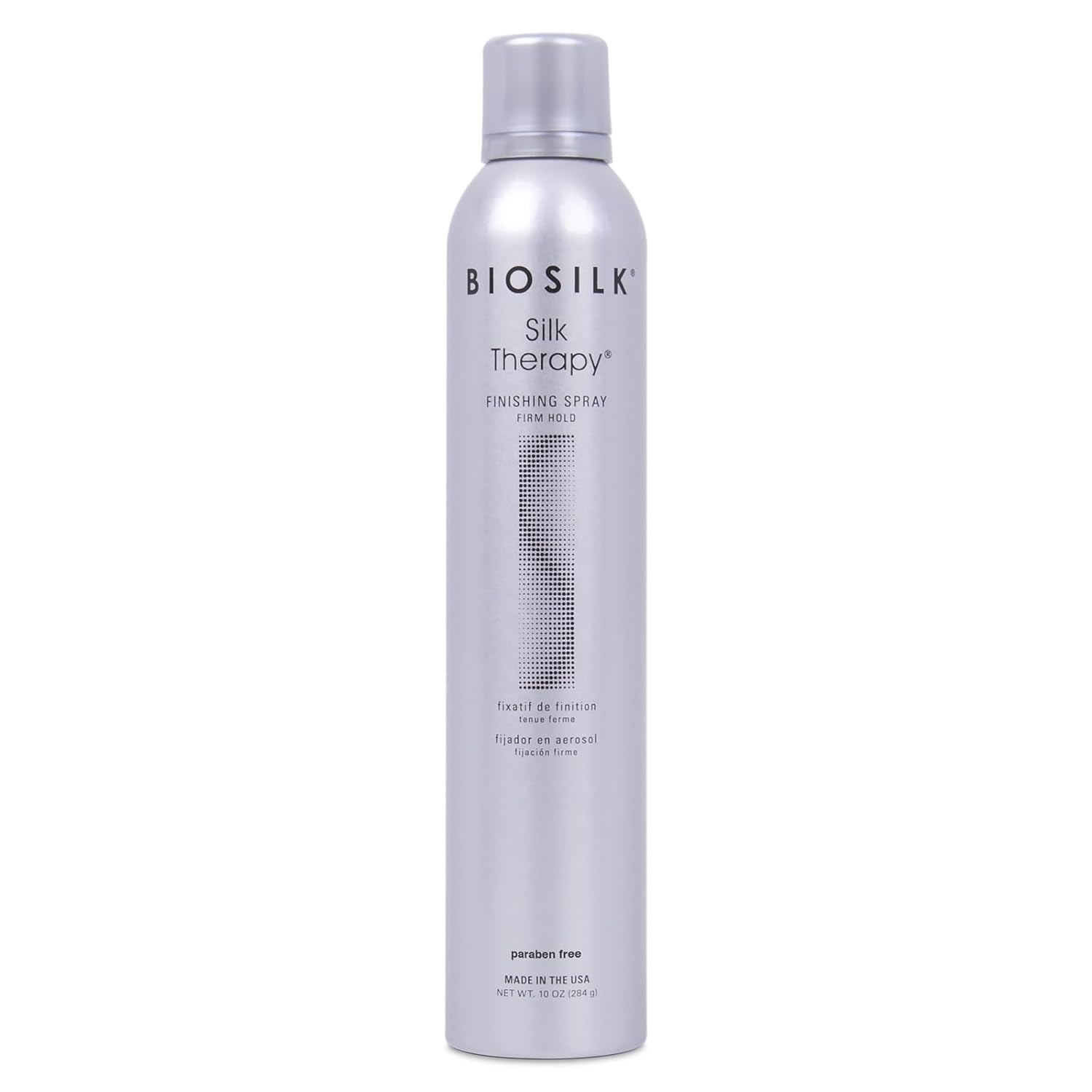 Silk Therapy Finishing Spray Firm Hold, Strong-Hold Hairspray for Long-Lasting Styles, Sulfate, Paraben, &amp; Cruelty-Free, 10 Oz