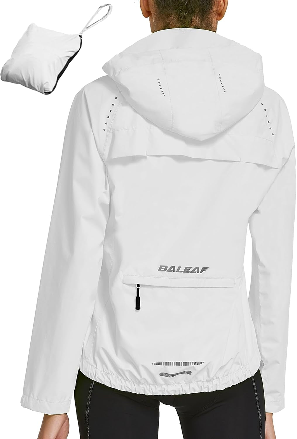 Baleaf Packable Rain Jacket Women Waterproof Lightweight Jackets Hooded