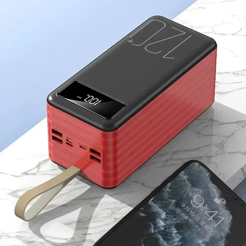 66W Fast Charging Power Bank 120000Mah Portable Power Bank Cell Phone Charger External Battery Backup Power for Xiaomi Huawei